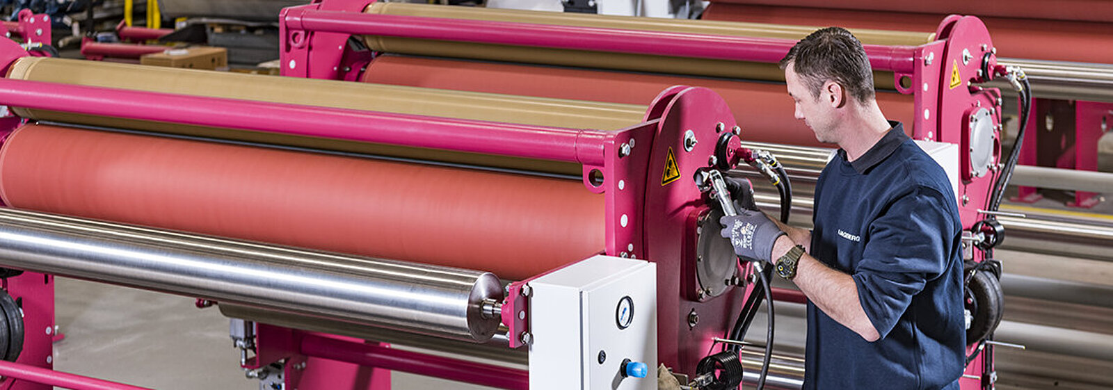 Man working on a machine